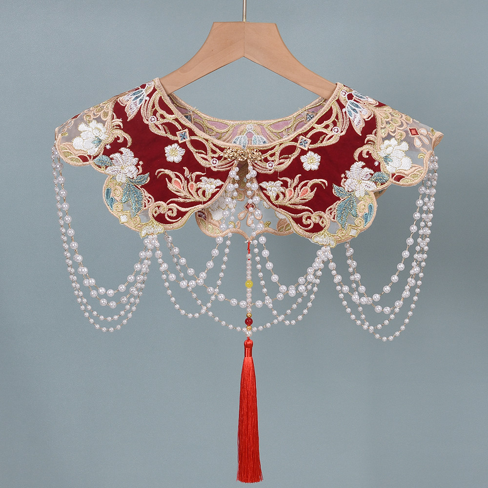 Collier de perles rouge nuageu - Beading avis et prix