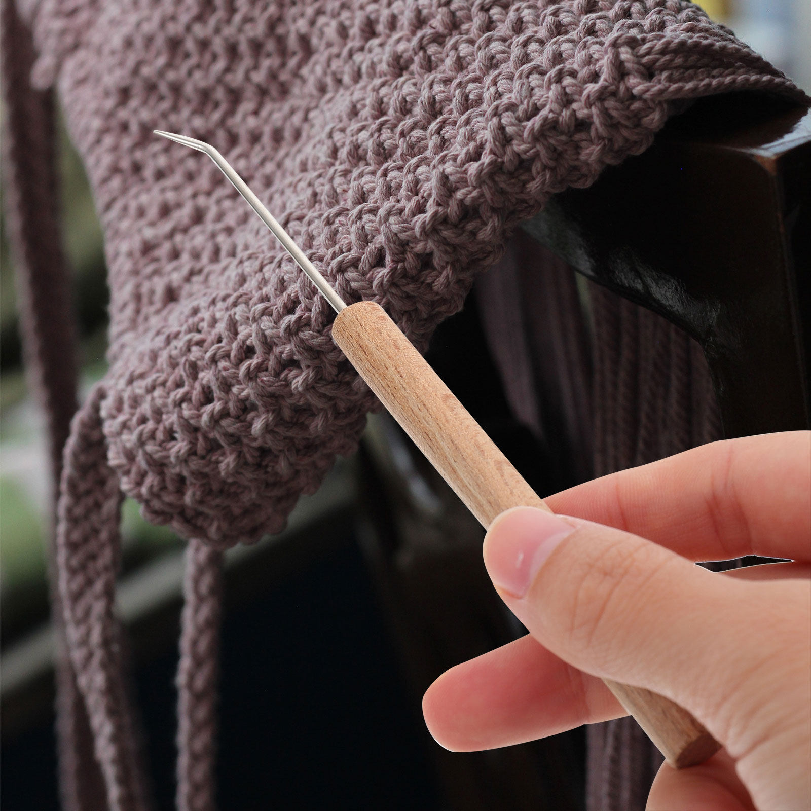 1 pièce, crochet à manche en b - Wooden Crochet Hooks Ergonomic Handle avis et prix
